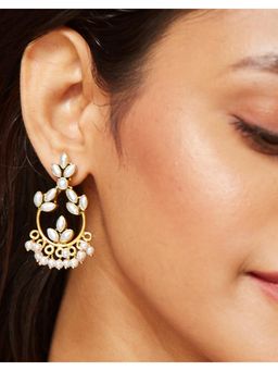Fabindia - White Dangler Earrings