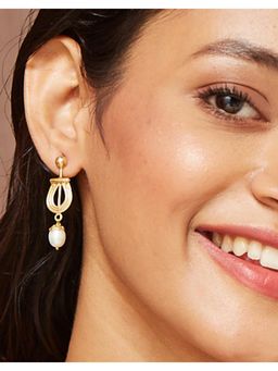 Fabindia - Dangler Earrings - White
