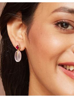 Fabindia - Pink Drop Earrings