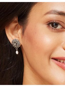 Fabindia - White Drop Earrings