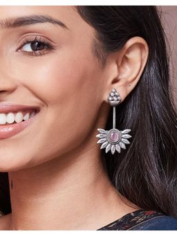 Fabindia - Pink Metal Dangler Earrings