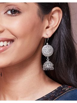 Fabindia - Metal Jhumka Earrings - Silver