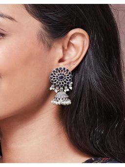 Fabindia - Metal Jhumka Earrings - Multi-Colour