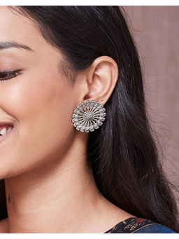 Fabindia - Metal Drop Earrings - Silver