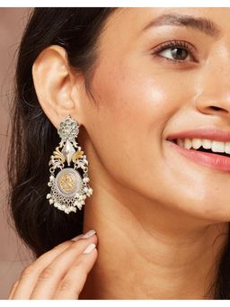 Fabindia - Metal Dangler Earrings - Multi-Colour