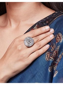 Fabindia - Metal Adjustable Ring - Silver