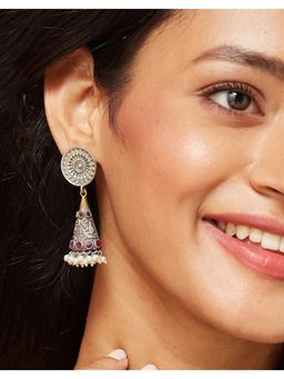 Fabindia - Metal Dangler Earrings - Multi-Colour