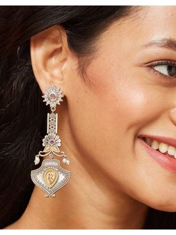 Fabindia - Metal Dangler Earrings - Multi-Colour