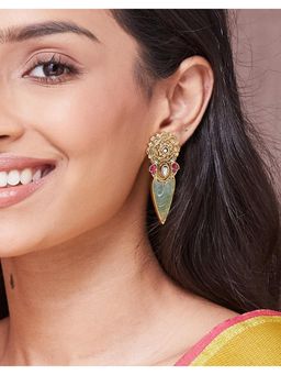 Fabindia - Metal Drop Earrings - Multi-Colour