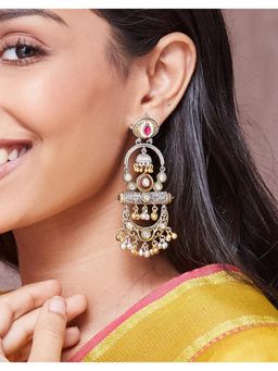 Fabindia - Metal Dangler Earrings - Multi-Colour