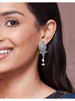 Fabindia - Metal Dangler Earrings - Silver