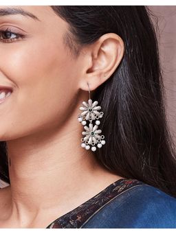 Fabindia - Metal Dangler Earrings - Multi-Colour
