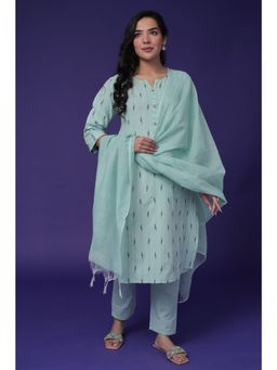 Zari Jaipur - Kurta Pants and Dupatta (Set of 3)