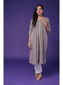 Zari Jaipur - Cotton Grey Kurta