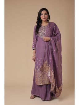 Zari Jaipur - Kurta Palazzo and Dupatta (Set of 3)