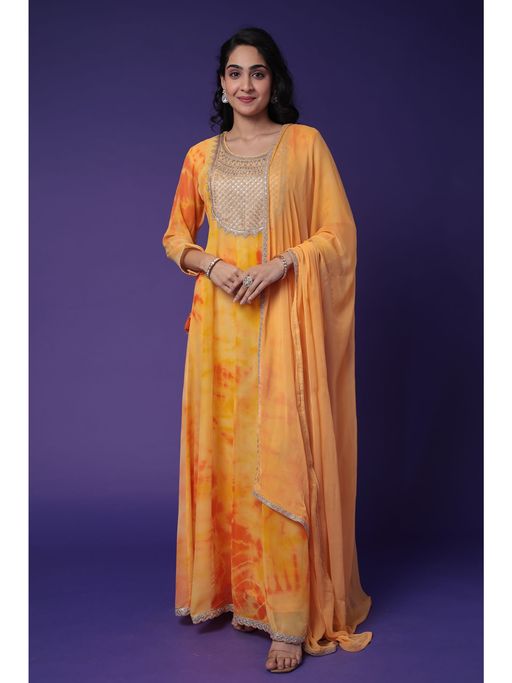 Zari Jaipur Kurta and Dupatta (Set of 2)