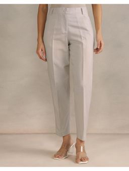 Fabindia - Cotton Linen Formal Grey Pant