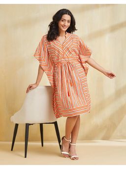 Fabindia - Orange Cotton Dress