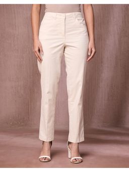 Fabindia - Natural Cotton Slim Fit Formal Chino Beige Pant