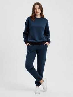 Qurvii - Fleece Teal Co-Ord Set