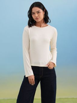 CRIMSOUNE CLUB - Women Off White T-Shirt