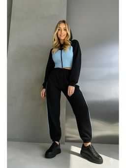 AAREIN - Corset Hooded Black Co-Ord Set