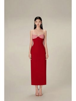 AAREIN - Red And Pink Bodycon Dress