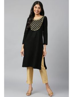 Aurelia - Black Winter Kurta