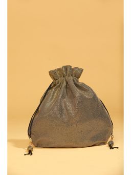 Modarta By Kamakshi - Stylish Golden Wedding Potli Bag with Drawstring