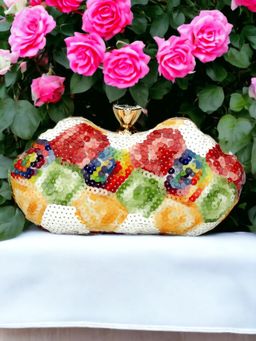 Toobacraft - Women Multi-Color Handcraft Box Clutch
