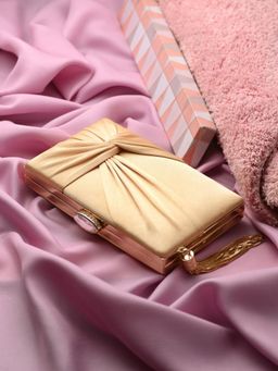 Toobacraft - Women Handcrafted Beautiful Party Beige Clutch