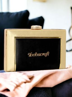 Toobacraft - Women Handcrafted Beautiful Party Black Clutch