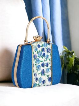 Toobacraft - Women Blue Handcrafted Beautiful Party Clutch