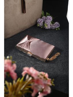 Toobacraft - Women Mauve Handcrafted Beautiful Bling Box Clutch