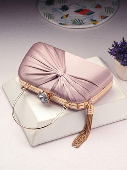 Toobacraft - Women Mauve Handcrafted Beautiful Party Clutch