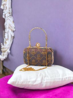 Toobacraft - Women Brown Handcrafted Beautiful Party Clutch