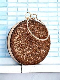 Toobacraft - Women Gold Handicraft Beautiful Box Clutch