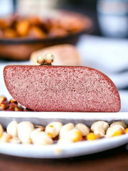 Toobacraft - Women Pink Handicraft Acrylic Pearl Box Clutch