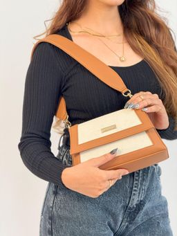 ATTAACHE ACCESSORIES - Women Beige Handbag (M)
