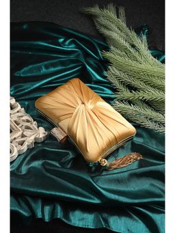 Toobacraft - Women Gold Handcrafted Beautiful Bling Box Clutch