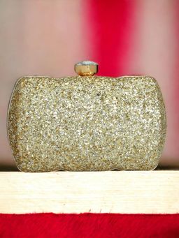 Toobacraft - Women Gold Handicraft Beautiful Box Clutch