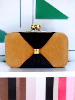 Toobacraft - Women Tan Handcrafted Beautiful Party Clutch