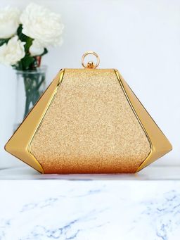 Toobacraft - Women Gold Handcrafted Beautiful Party Clutch