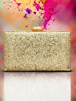 Toobacraft - Women Gold Handcrafted Beautiful Party Clutch