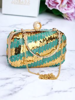 Toobacraft - Women Multi-Color Handcrafted Beautiful Party Clutch