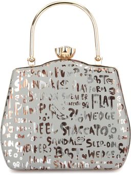 Toobacraft - Women Grey Handcrafted Beautiful Party Clutch