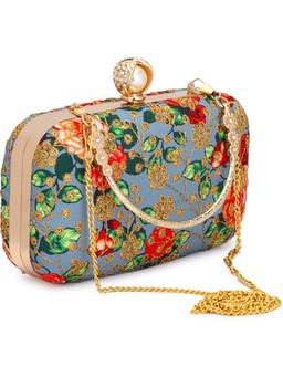 Toobacraft - Women Grey Handcrafted Beautiful Party Clutch