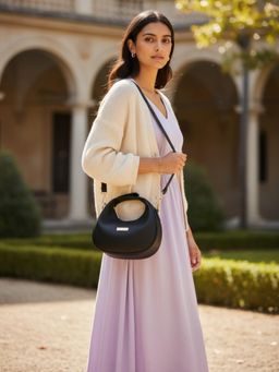 ATTAACHE ACCESSORIES - Women Black Sling Bag (S)