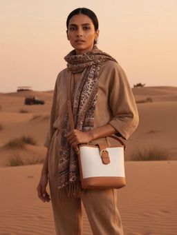 ATTAACHE ACCESSORIES - Women White Sling Bag (M)