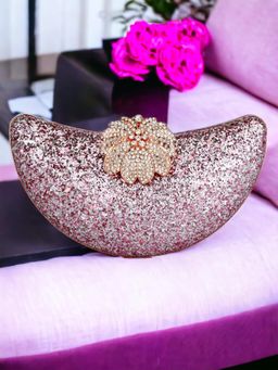 Toobacraft - Women Purple Handicraft Hand Embellished Box Clutch